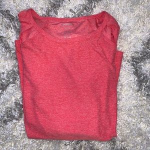 Cold Shoulder Heather Athletic Top